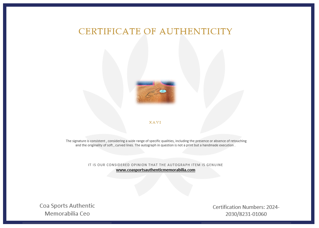 Xavi Hernández FC Barcelona 98/99 SIGNED - XL