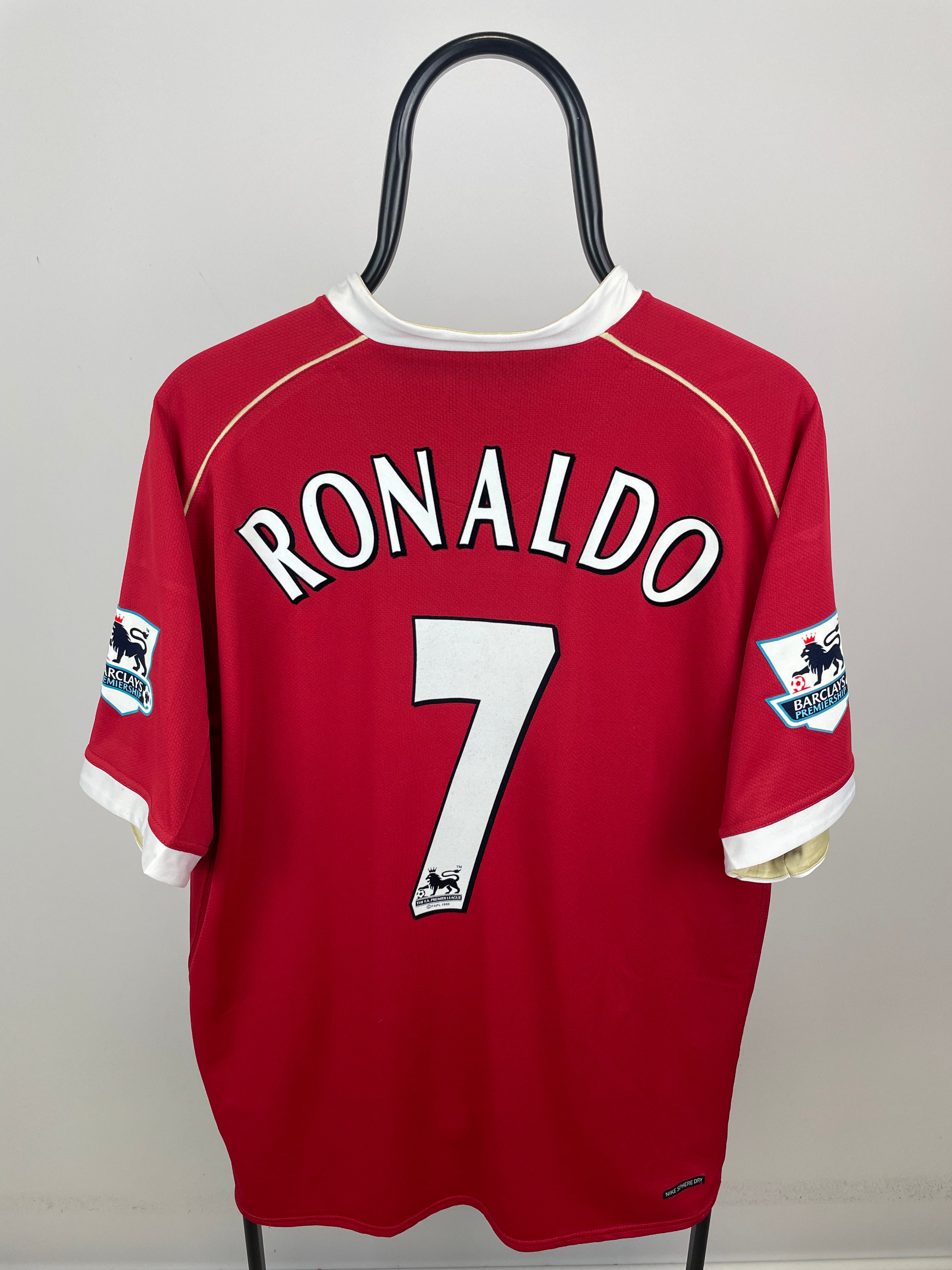 Cristiano Ronaldo Manchester United 06/07 hjemmebanetrøje - XL