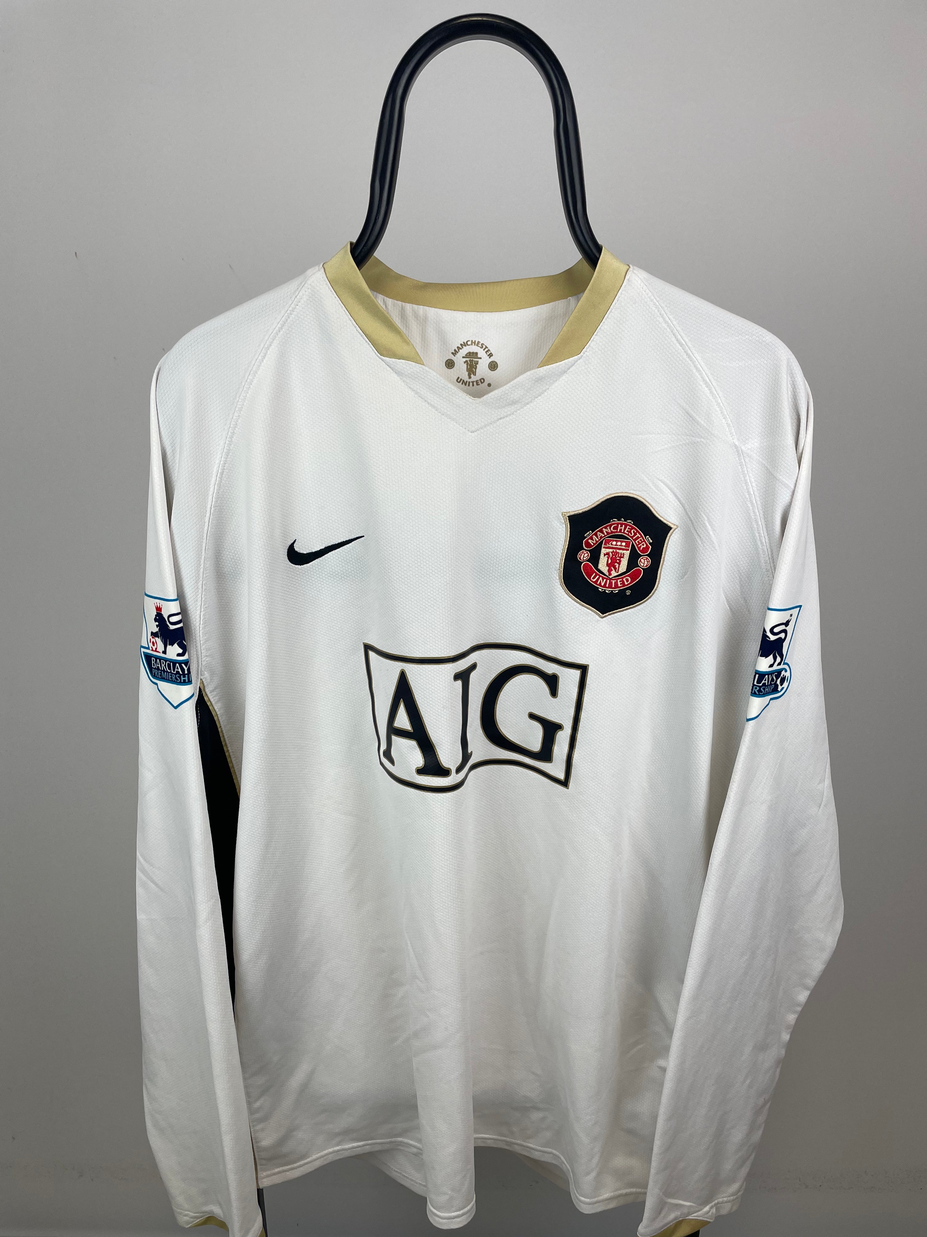 Cristiano Ronaldo Manchester United 06/07 langærmet udebanetrøje - XXL