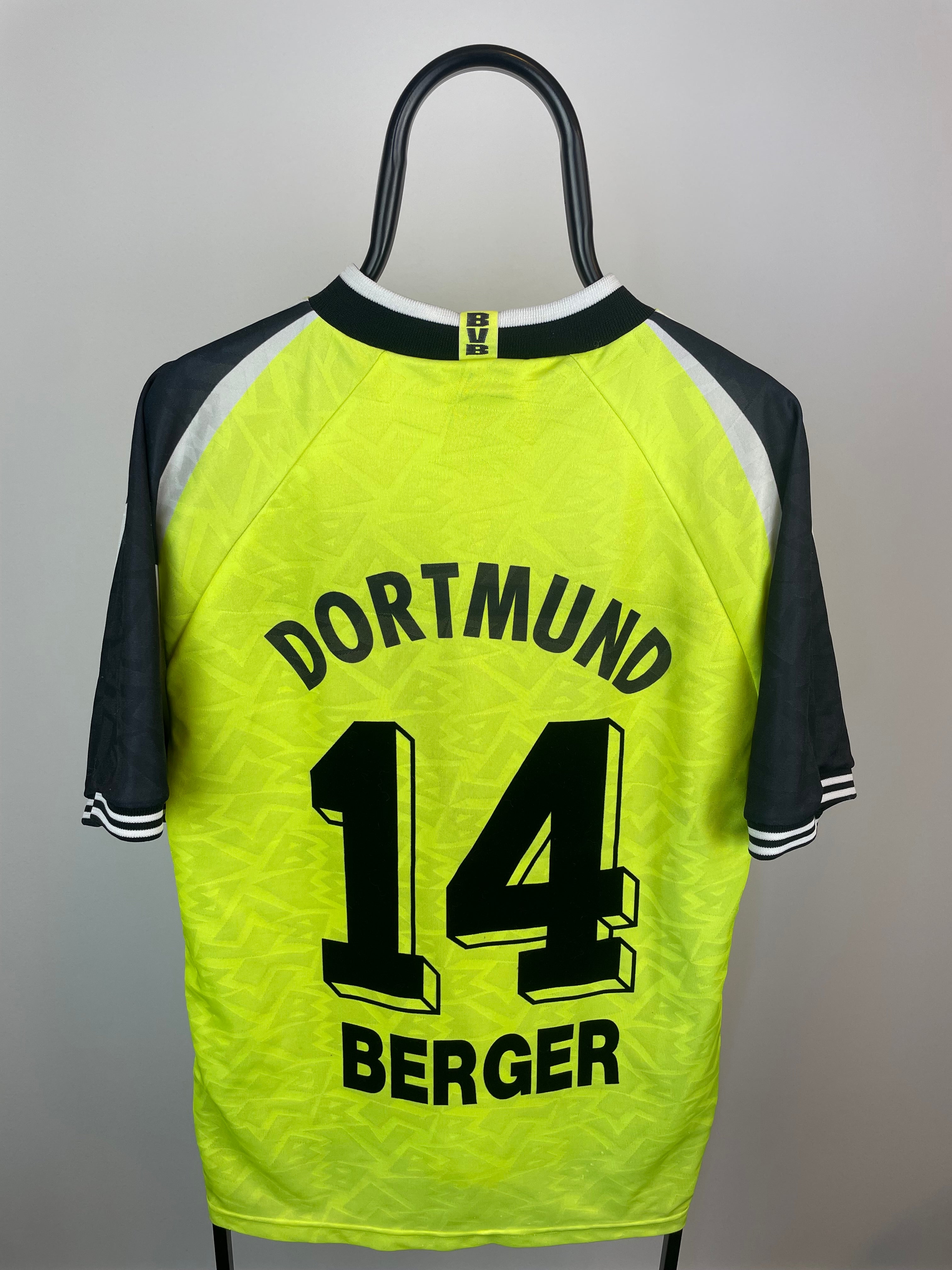 Patrik Berger Borussia Dortmund 95/96 hjemmebanetrøje - XL