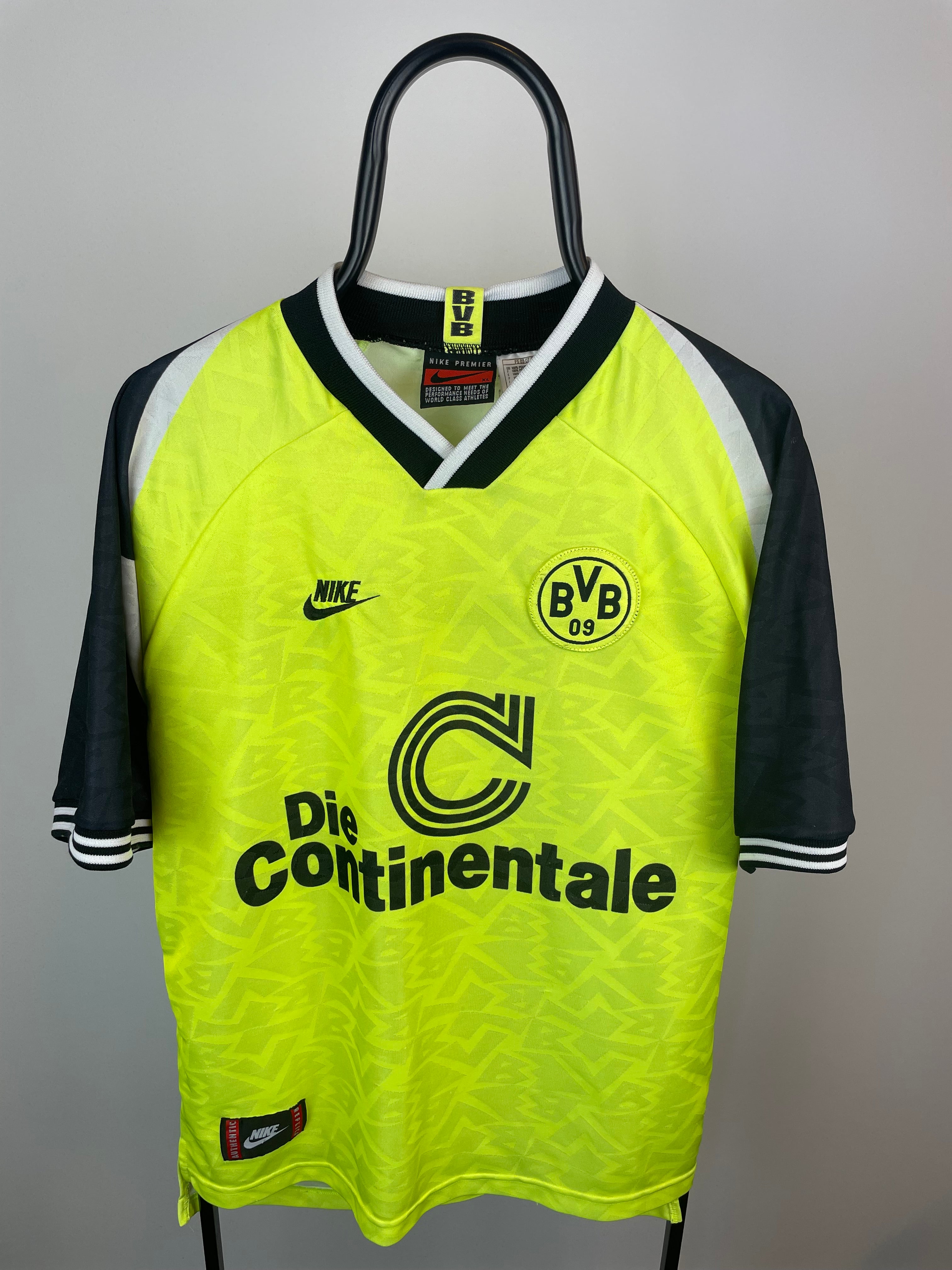 Patrik Berger Borussia Dortmund 95/96 hjemmebanetrøje - XL