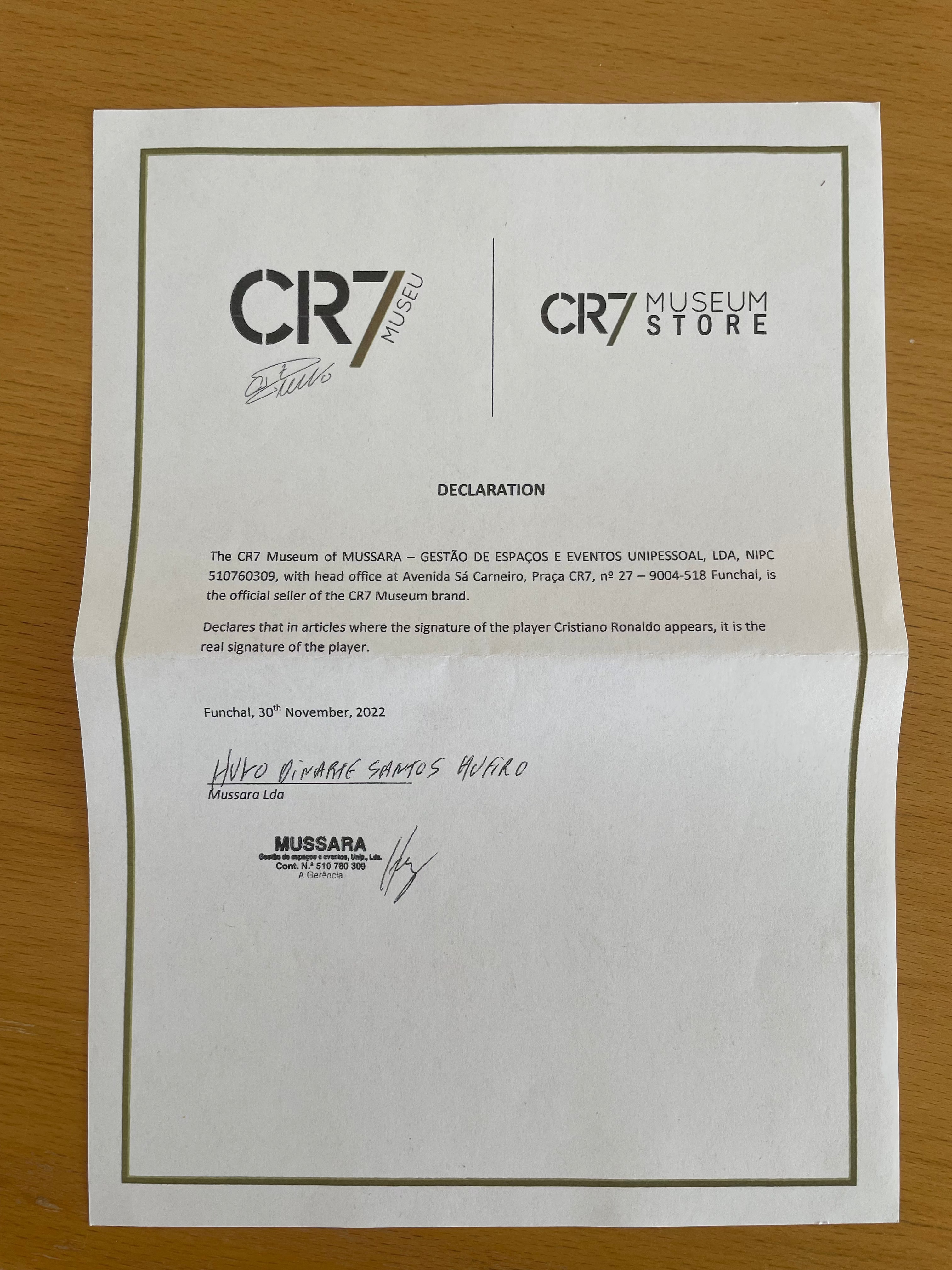 Cristiano Ronaldo Al Nassr 24/25 SIGNERET hjemmebanetrøje - L