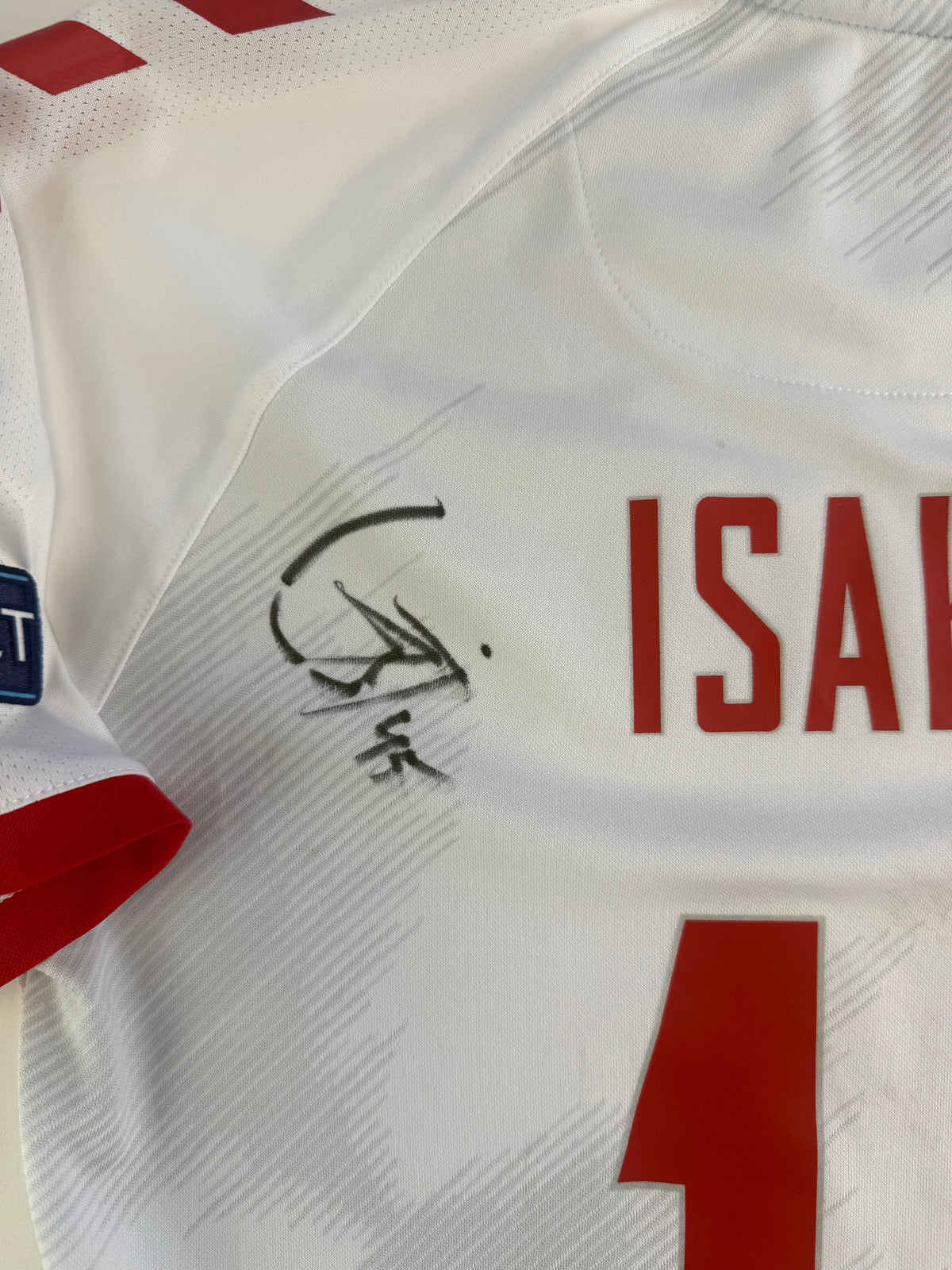 Gustav Isaksen Danmark 20/21 Signed + Matchworn