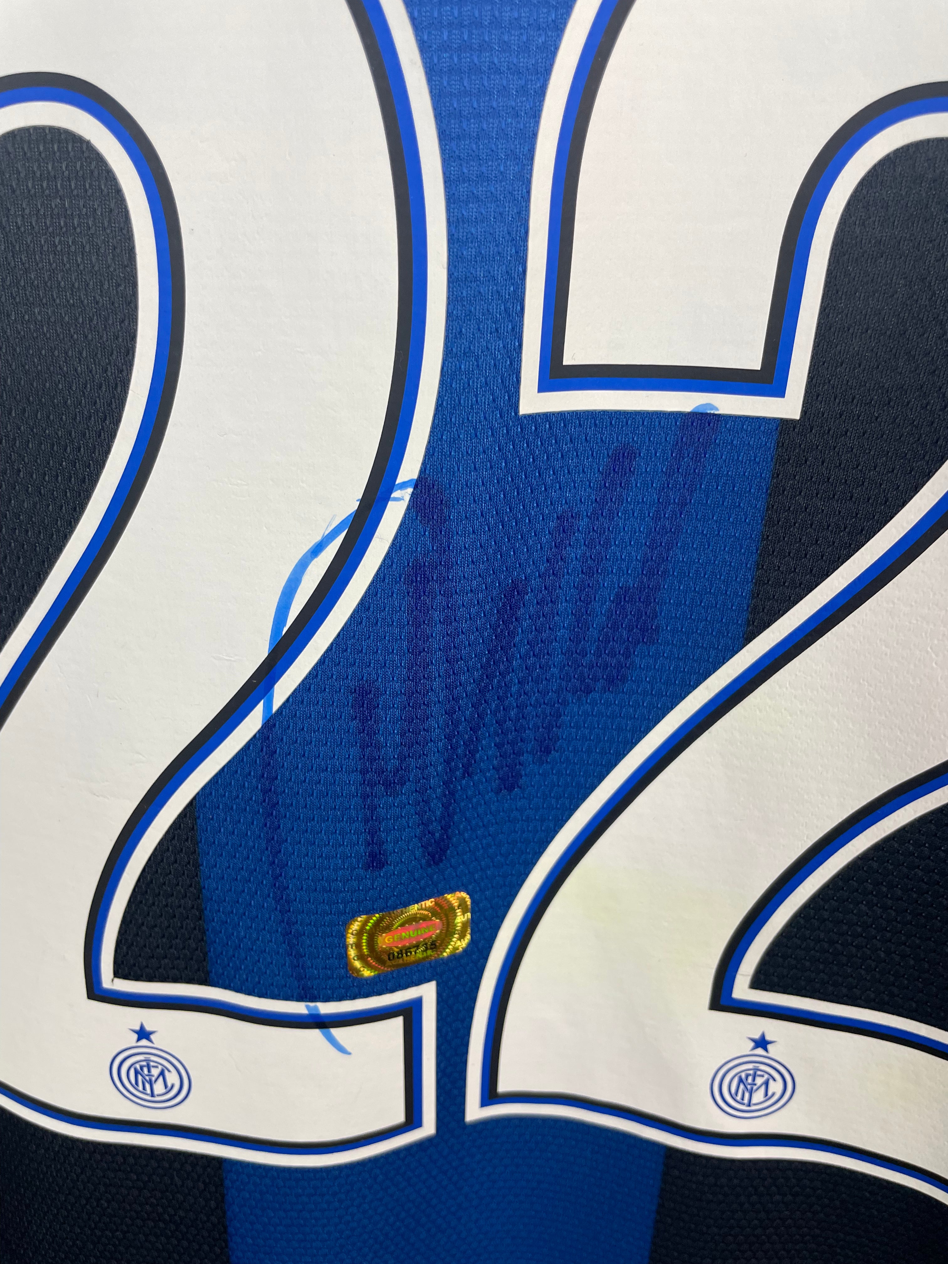 Diego Milito Inter Milan 12/13 SIGNERET hjemmebanetrøje - M