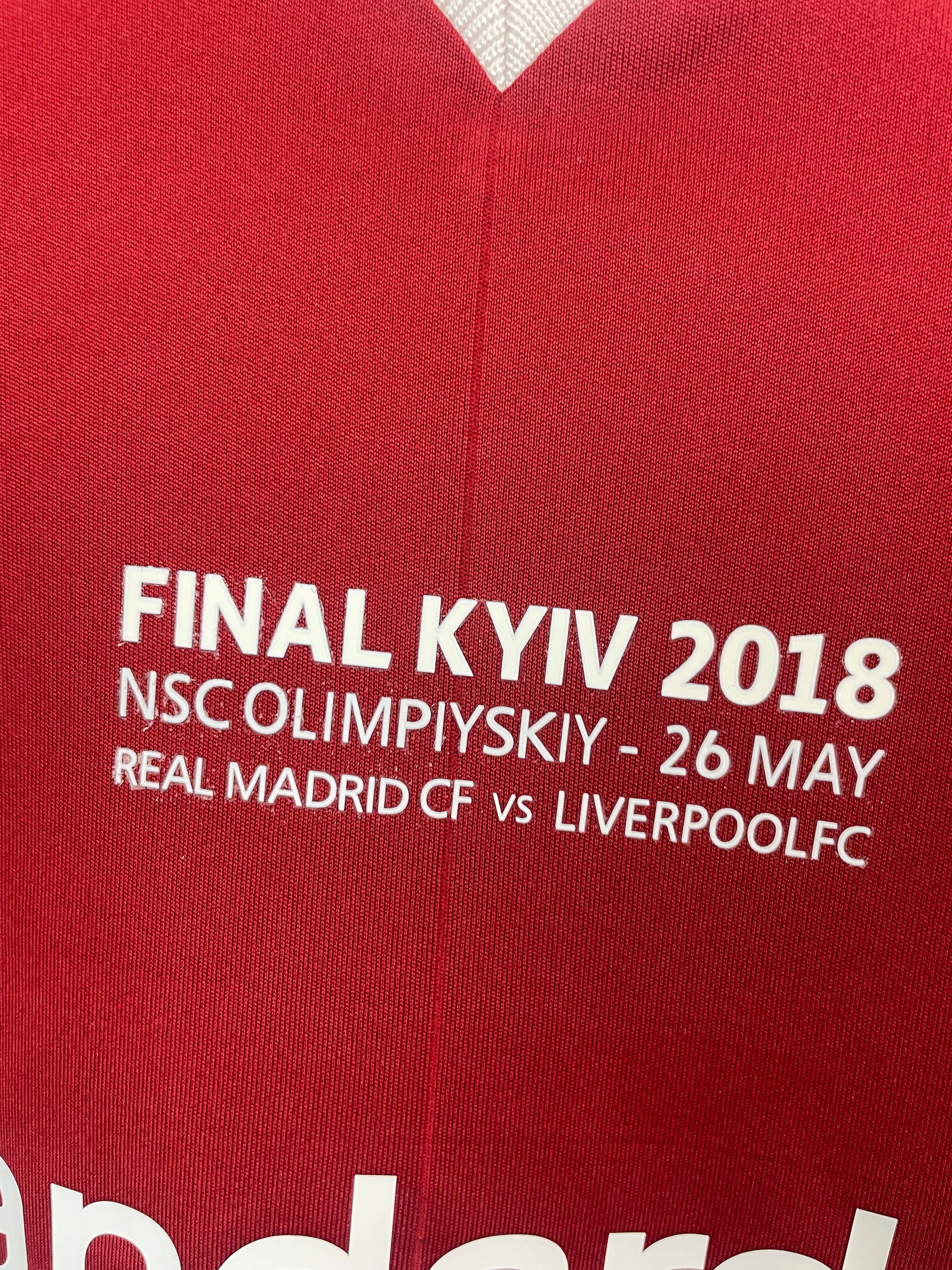 Mohammed Salah Liverpool 17/18 hjemmebanetrøje FINALETRYK - M