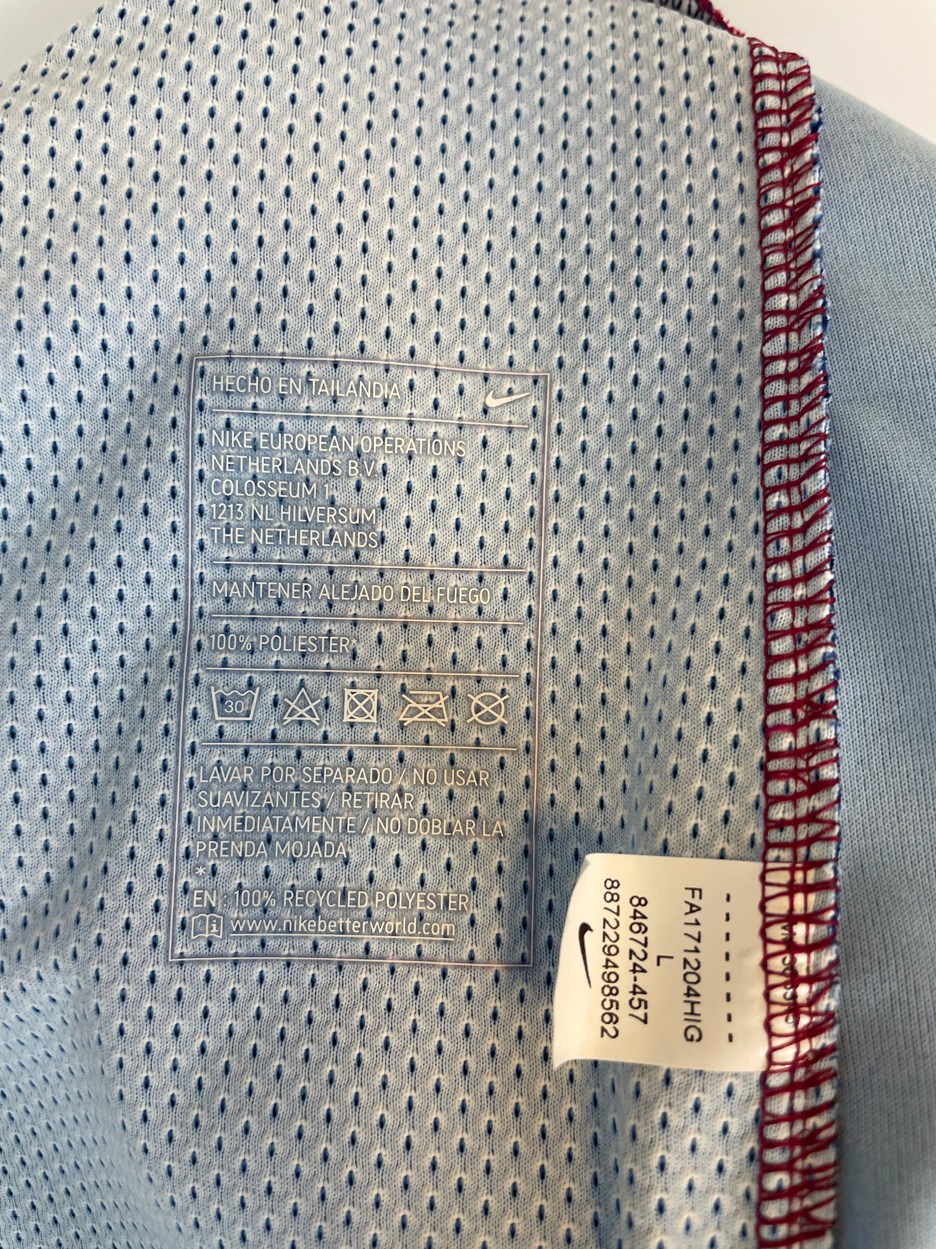 Lionel Messi Barcelona 17/18 SIGNERET Matchissue hjemmebanetrøje - L