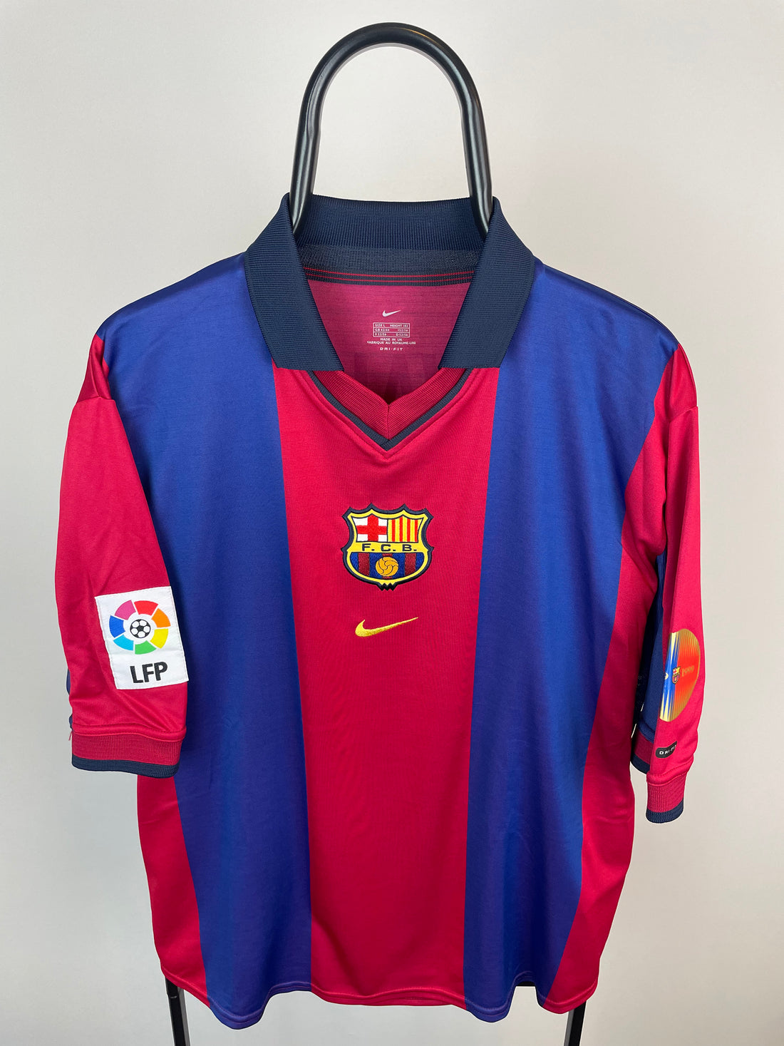 Rivaldo Barcelona 00/01 hjemmebanetrøje - L
