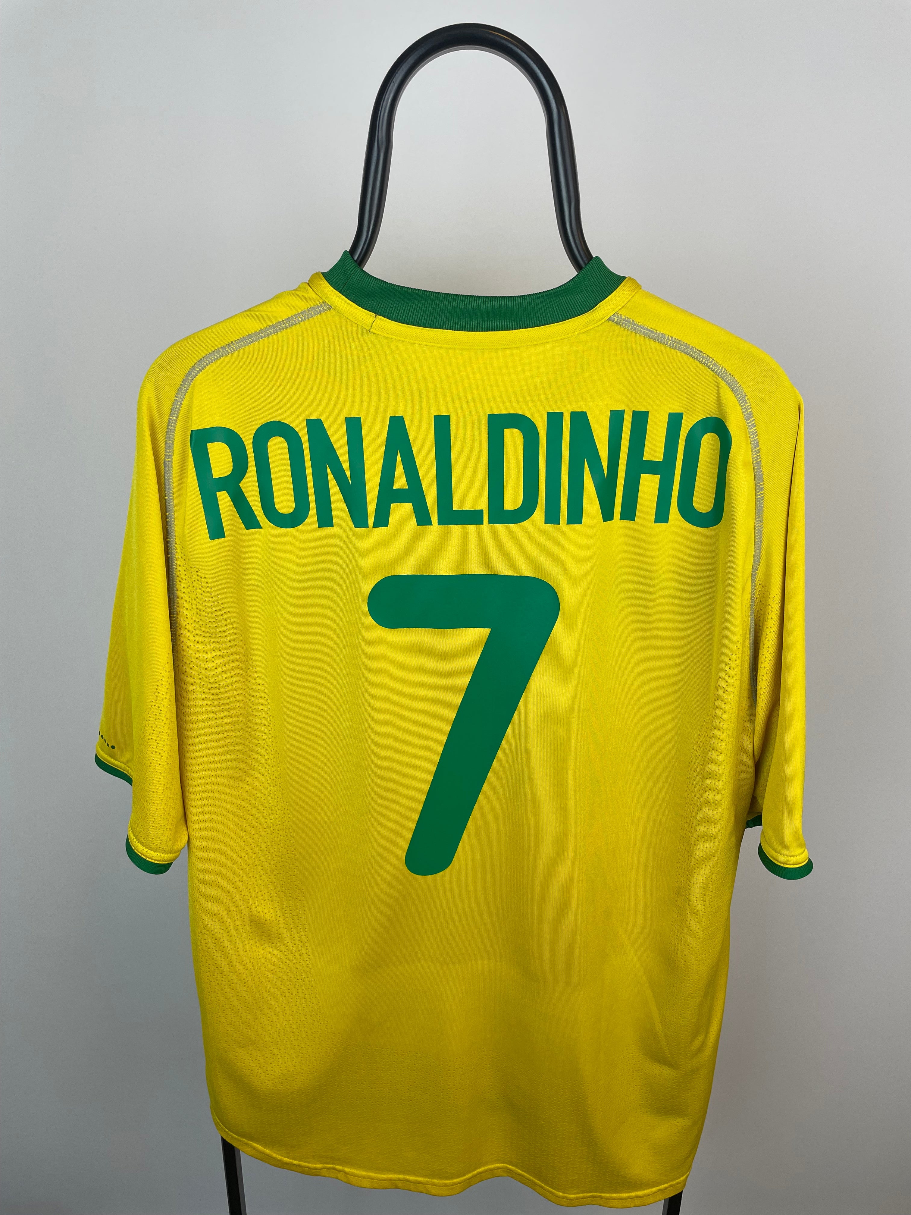 Ronaldinho Brasilien 00/02 hjemmebanetrøje - L