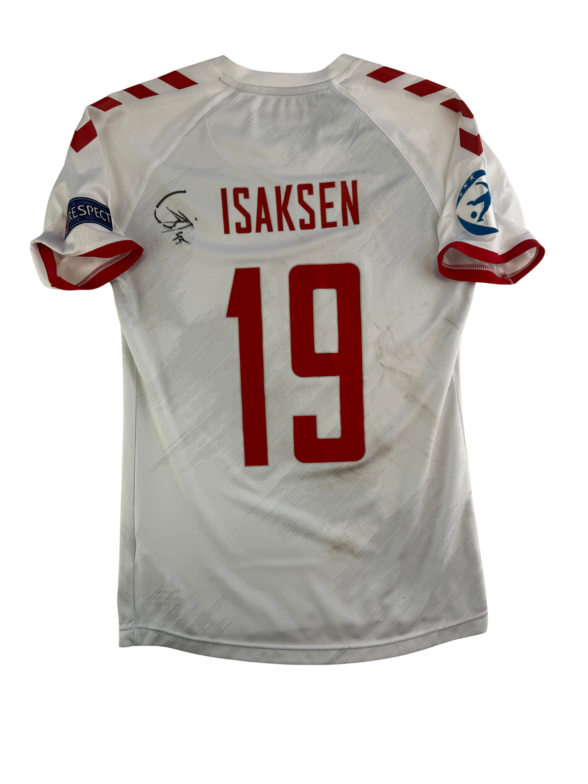 Gustav Isaksen Danmark 20/21 Signed + Matchworn
