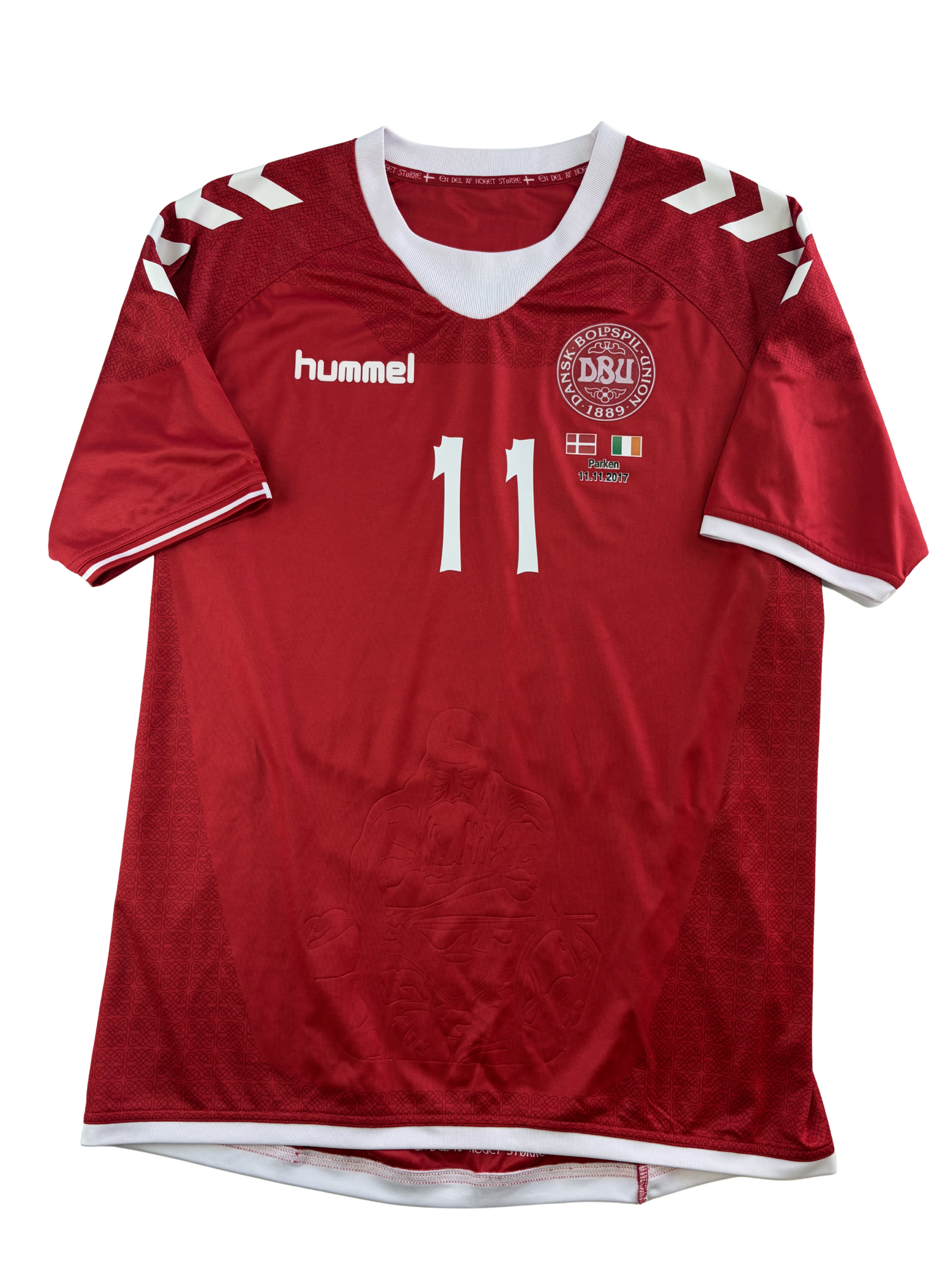 Nicklas Bendtner Danmark 16/17 Matchissue - L