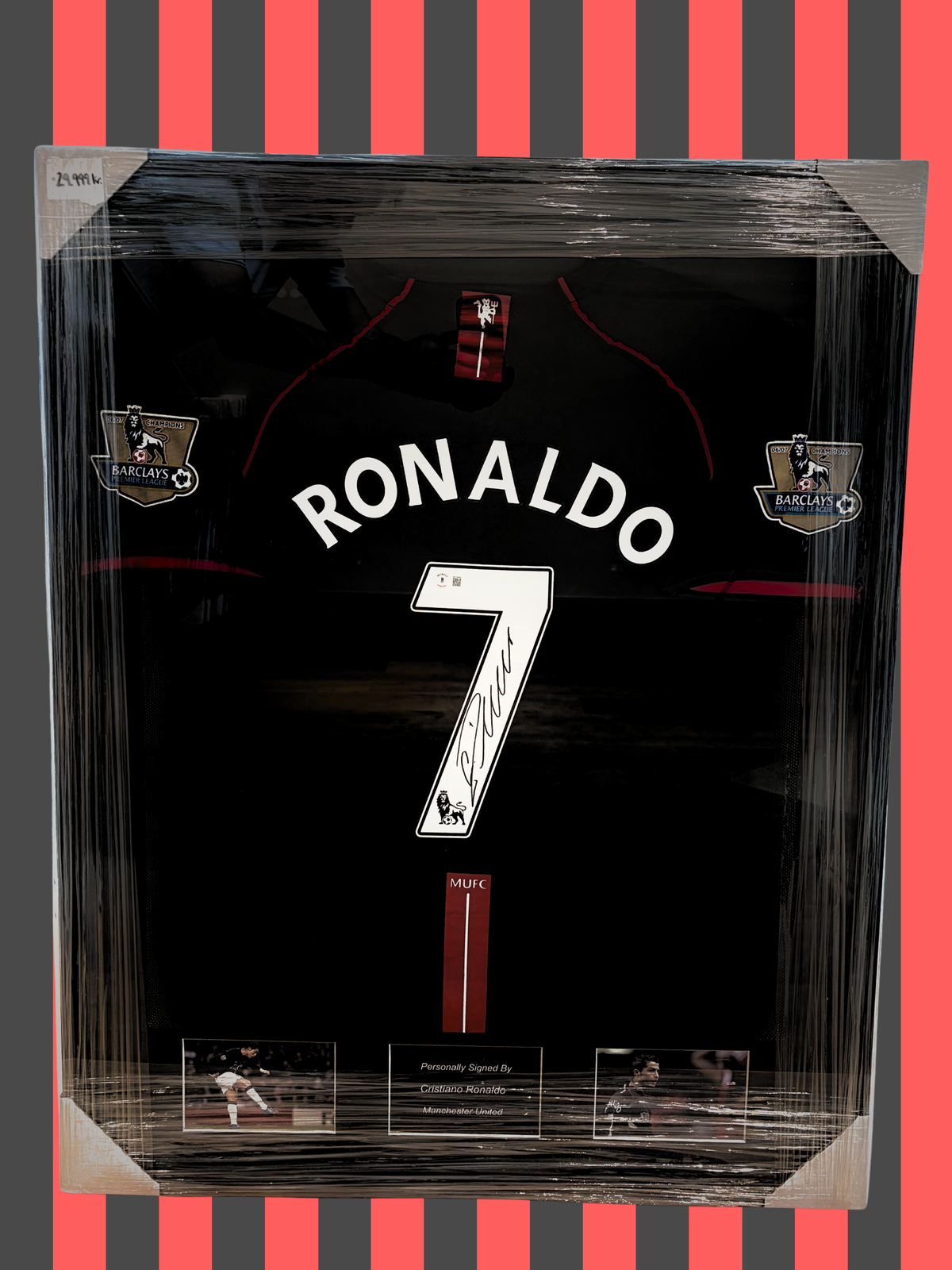Cristiano Ronaldo Manchester United 07/08 SIGNED