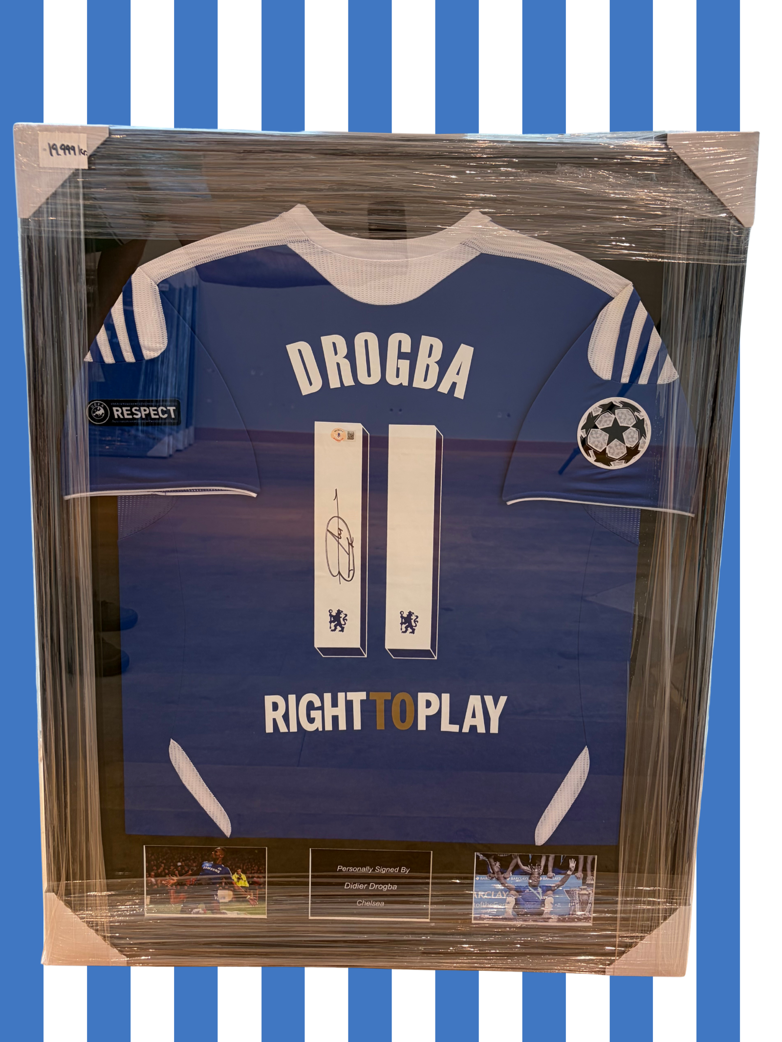 Didier Drogba Chelsea 11/12 SIGNED