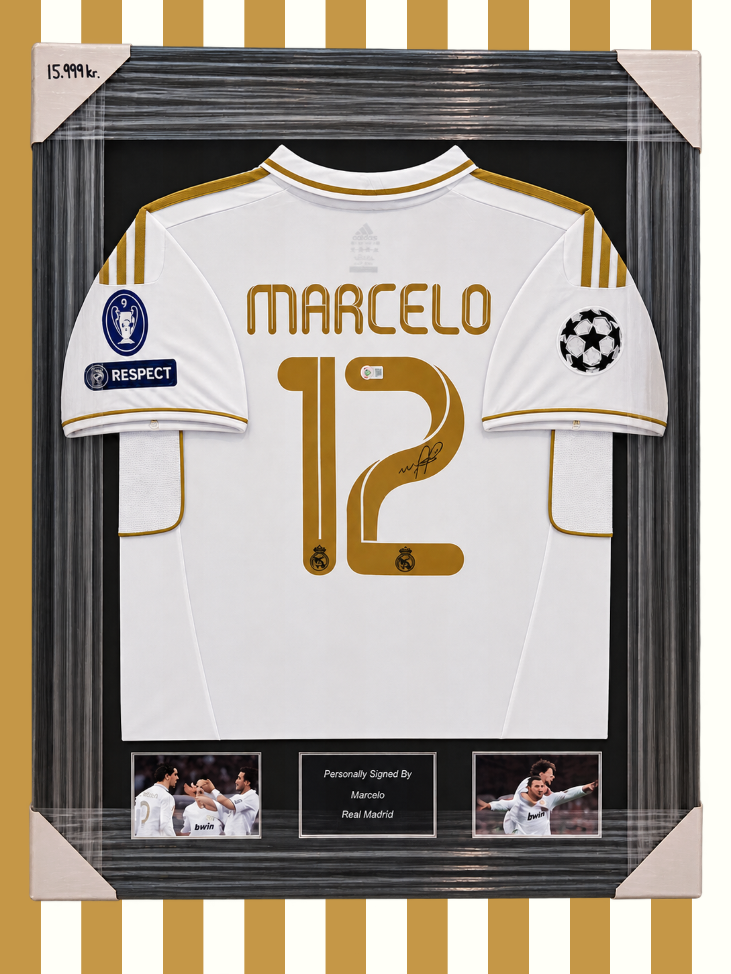 Marcelo Real Madrid 11/12 SIGNED