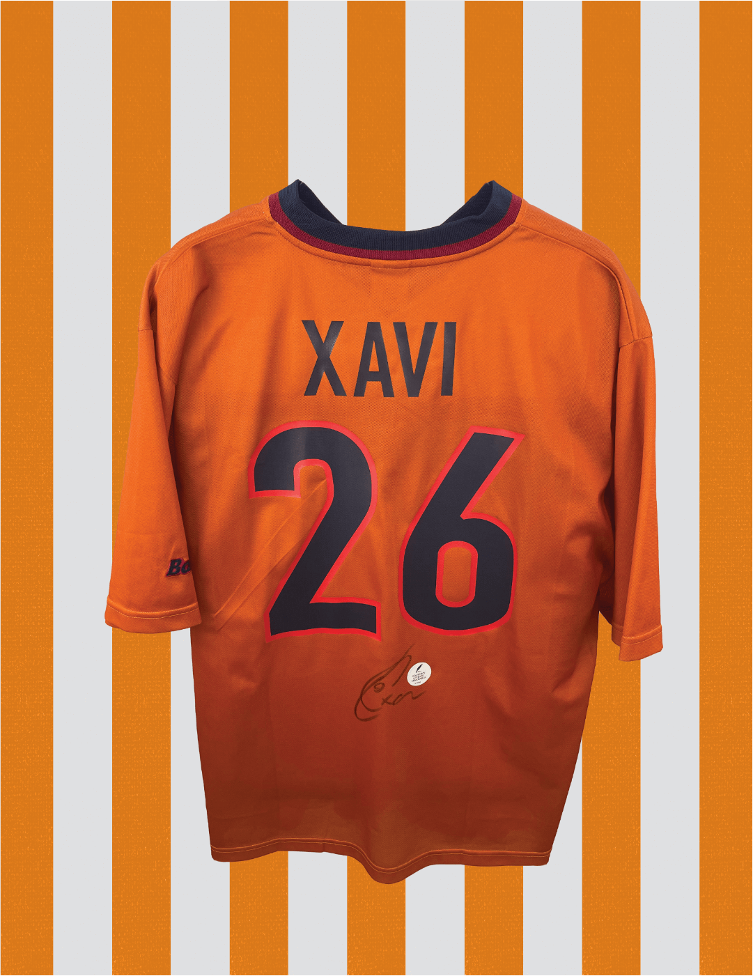 Xavi Hernández FC Barcelona 98/99 SIGNED - XL
