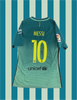 Lionel Messi Barcelona 16/17 SIGNIERTES Auswärtstrikot - L