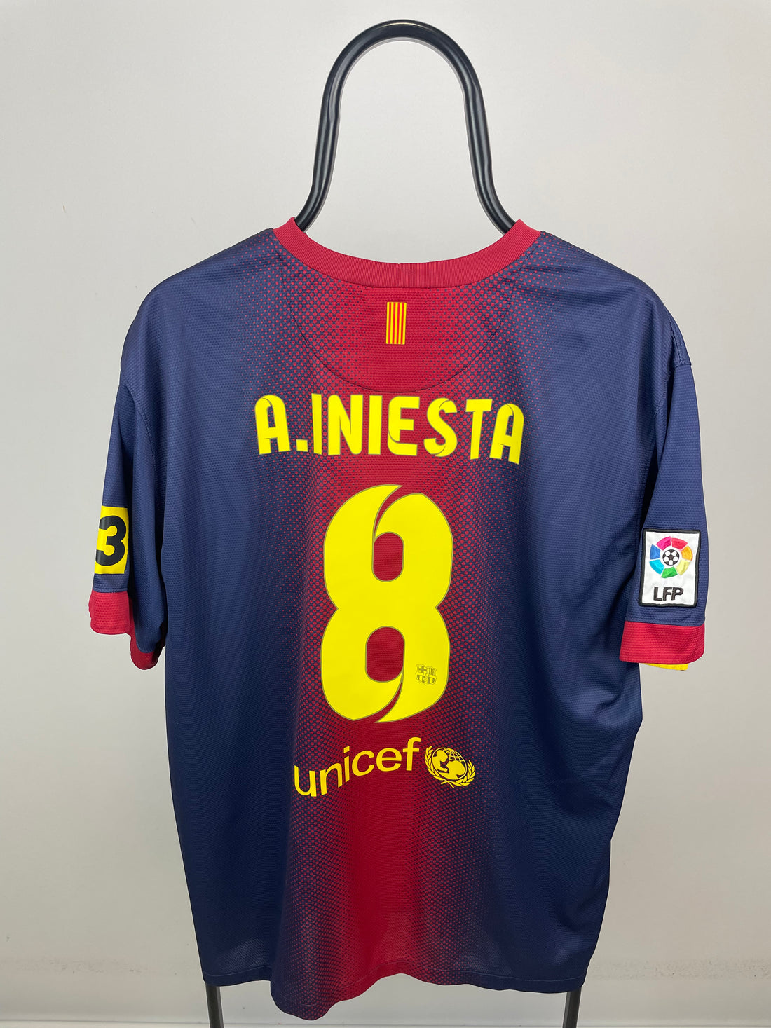 Andrés Iniesta FC Barcelona 12/13 hjemmebanetrøje - XXL