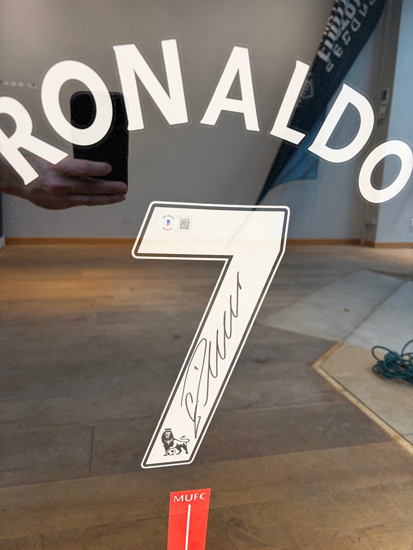 Cristiano Ronaldo Manchester United 07/08 SIGNED