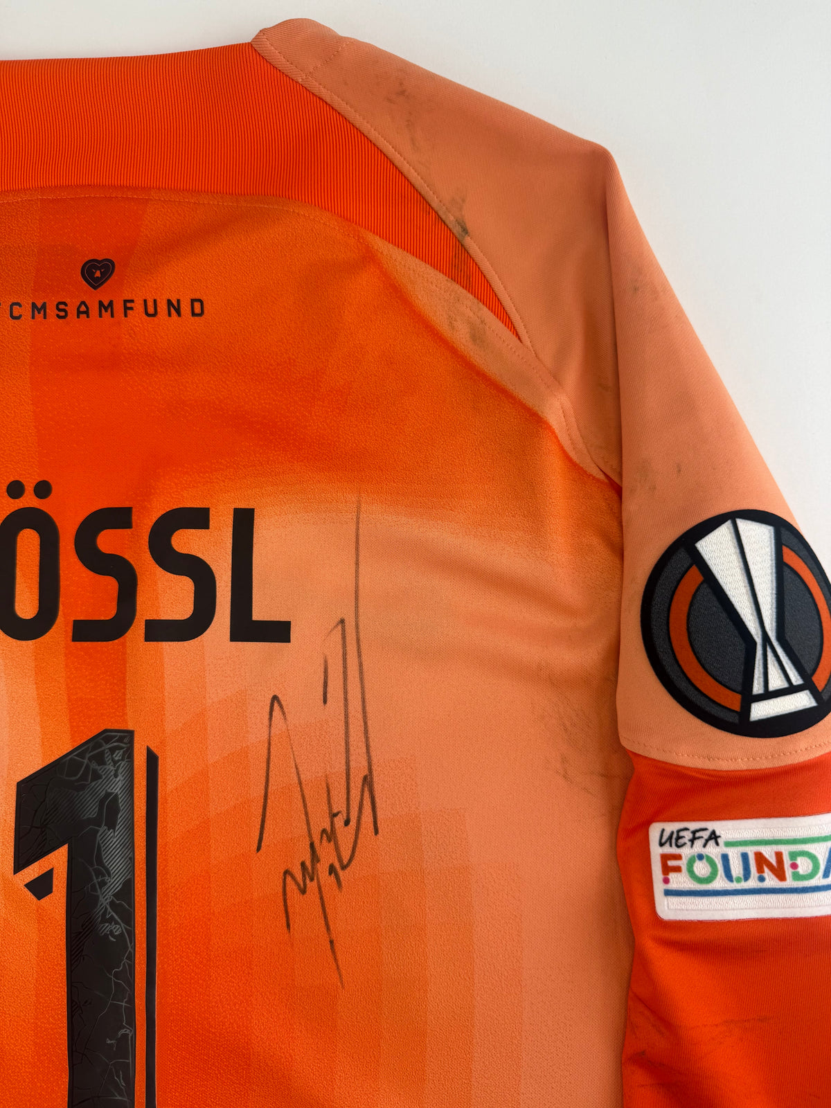 Jonas Lossl FCM 22/23 Signed + Matchworn