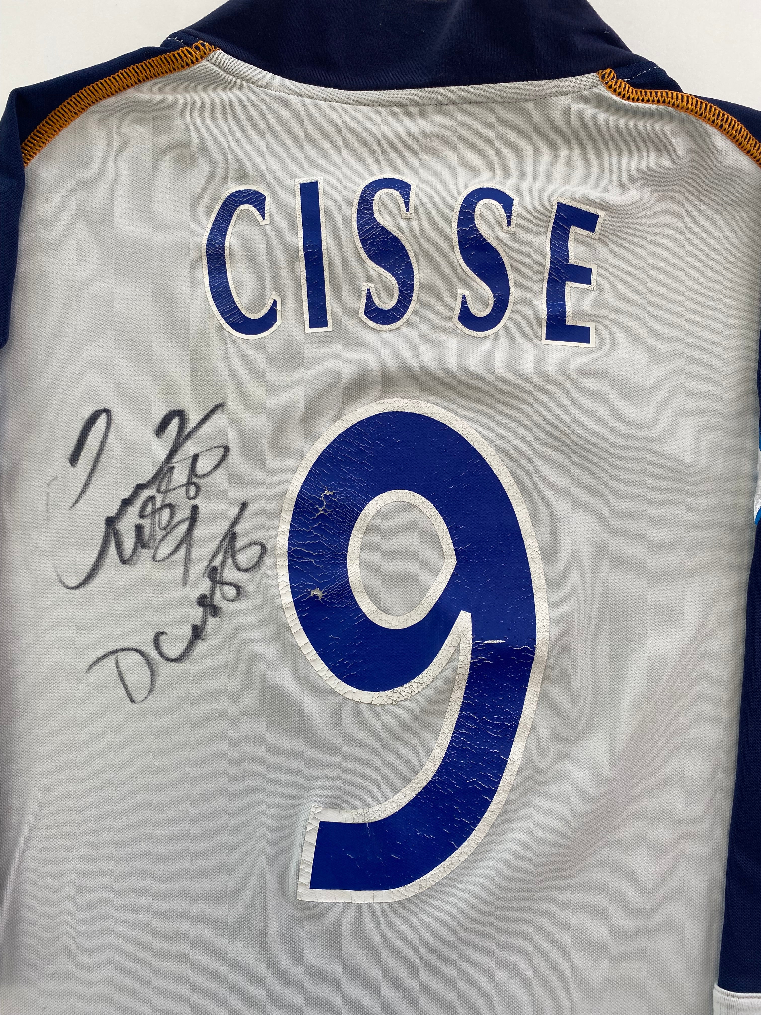 Djibril Cissé Auxerre 02/03 SIGNED - XL