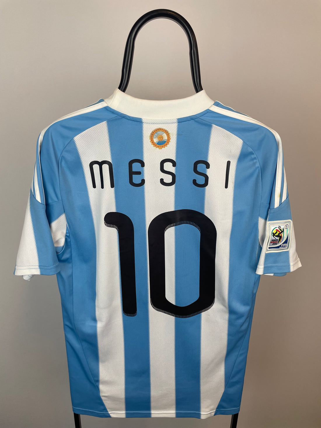 Lionel Messi Argentina 10/11 hjemmebanetrøje KAMPDETALJER - M