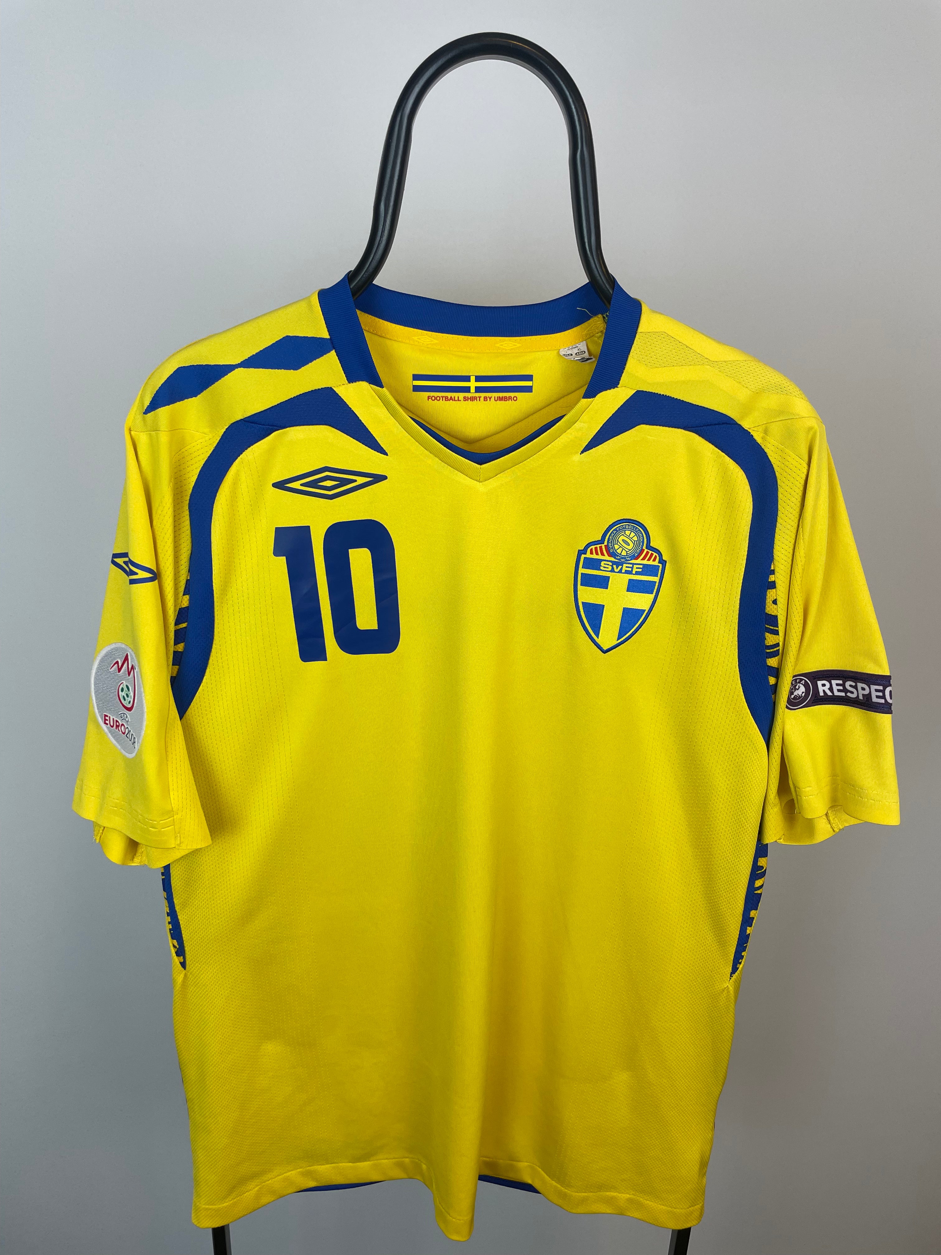 Zlatan Ibrahimovic Sverige 08/10 hjemmebanetrøje - L
