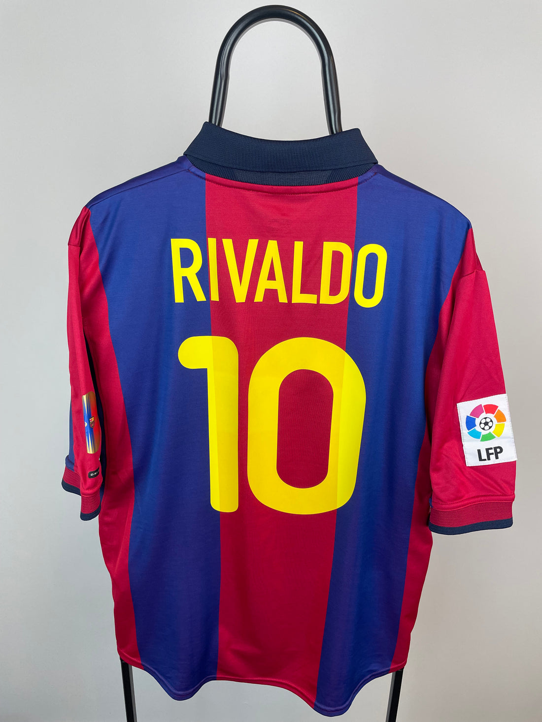 Rivaldo Barcelona 00/01 hjemmebanetrøje - L