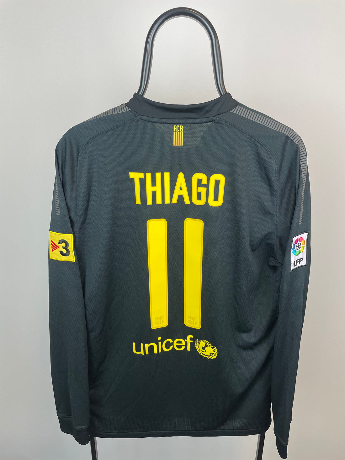 Thiago Barcelona 11/12 langærmet udebanetrøje - L
